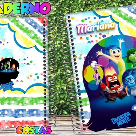 Kit Cadernos Divertida Mente Personalizado Universit Rio Elo