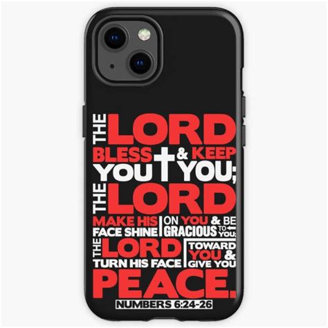 Numbers The Lord Bless You Keep You Iphone Case For Sale By