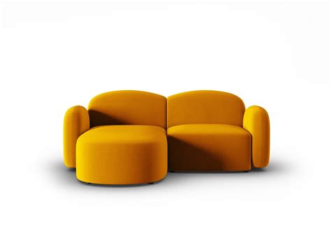 Sofa narożna 3 osobowa Blair żołta Design Town