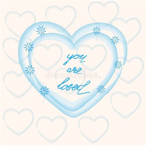 You Are Loved Hand Written Romantic Phrase Positive Quote For T