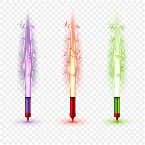 Three Firework Clipart Png Images Three Colorful Fireworks Lit Lit