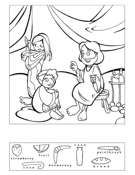 Mary And Martha Coloring Pages