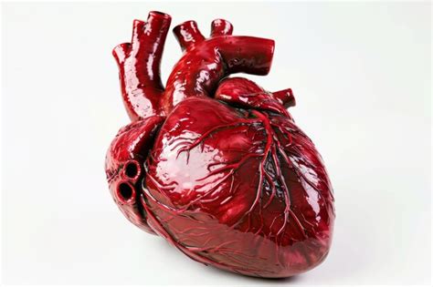 Premium Photo Realistic Human Heart Isolated On A Plain Background