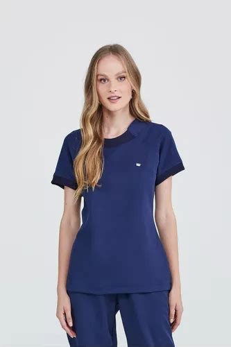 Scrub Impulse Feminino Azul Marinho Dra Cherie Parcelamento Sem Juros