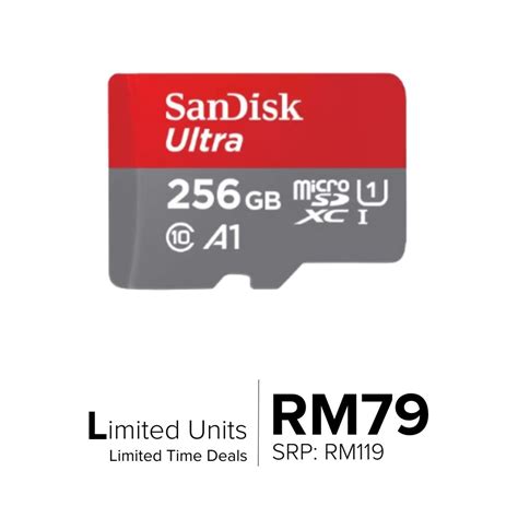 SanDisk MicroSD Ultra UHS I C10 A1 Memory Card Thunder Match