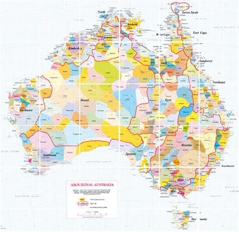 Aboriginal Tribes Australia Map