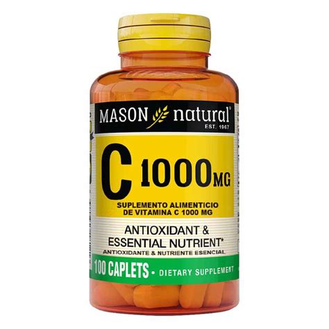 Vitamina C 1000 Mg 100 Cápsulas Distribuidora De Productos Naturales