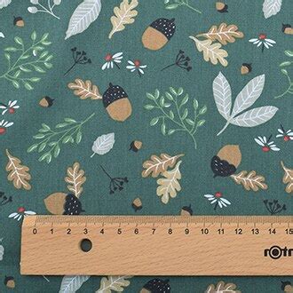 Chainho Groene Bloemen Serie Gedrukt Twill Katoe Grandado