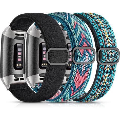 Maledan Pack Elastic Band Compatible With Fitbit Charge And Fitbit