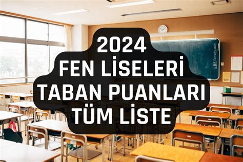 Fen Liseleri Taban Puanları ve Yüzdelik Dilimleri MEB LGS 2025