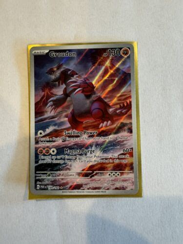 Pok Mon Tcg Groudon Paradox Rift Holo Illustration Rare Ebay