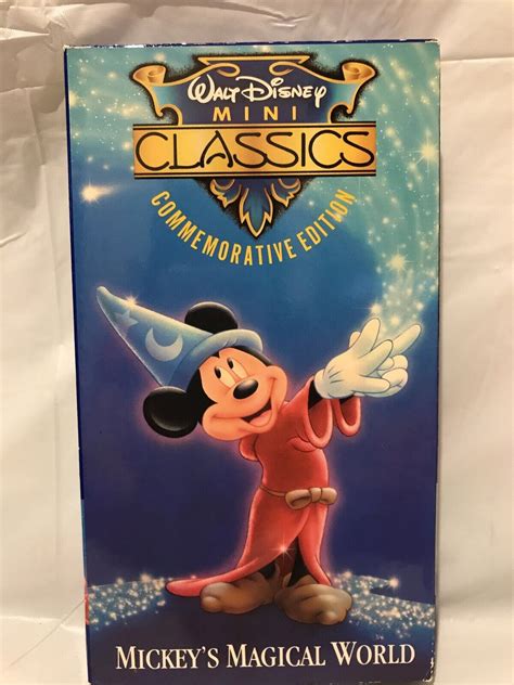 Walt Disney Mini Classics Vhs Video Commemorative Edition Mickey S Magical World 12257690033 Ebay