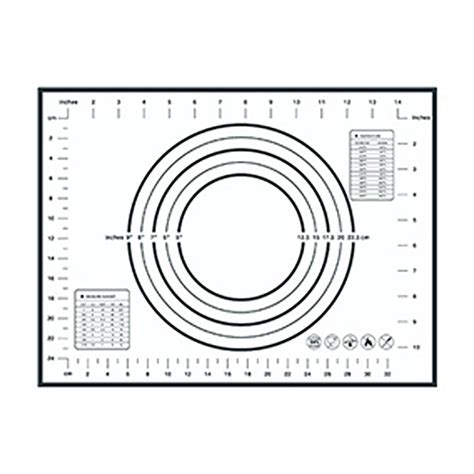 DBYLXMN Extra Large Baking Mat With Measurements Non Stick Silicone