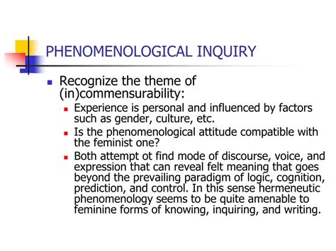 Ppt What Is Phenomenological Research Powerpoint Presentation Id