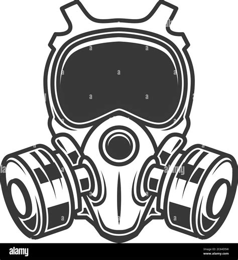 Illustration Of Gas Mask Isolated On White Background Biohazard