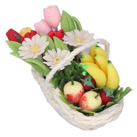 Bebeboutik Surenhap Fleurs Miniatures Panier De Fleurs De Maison De