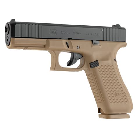 Pack Pistolet Glock 17 Gen 5 Cal 9mm PAK Tan