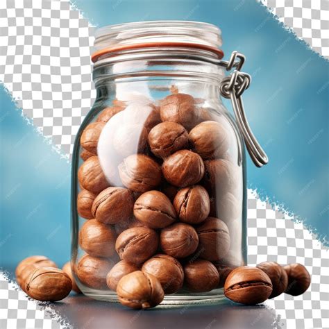 Premium Psd Chocolate Hazelnut Praline In Jar Transparent Background