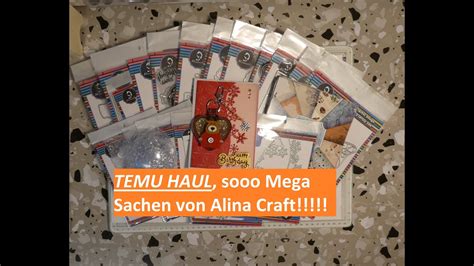 Temu Haul Mit Den Super Mega Alina Craft Stanzschablonen Und Stempel