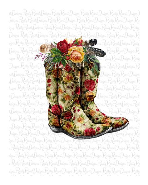 Cowboy Boots With Flowers Png Ubicaciondepersonas Cdmx Gob Mx