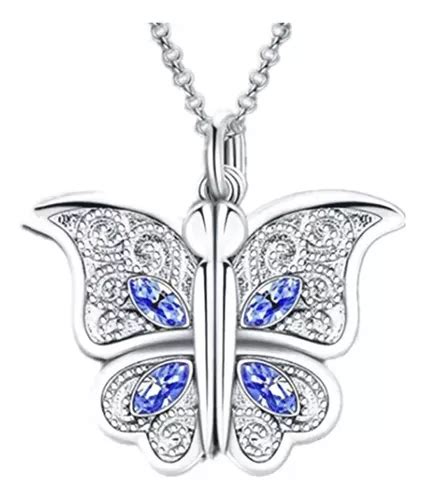 Colgante Mariposa Collar Mujer Hombre Cadena C Corazon Cuotas Sin Inter S