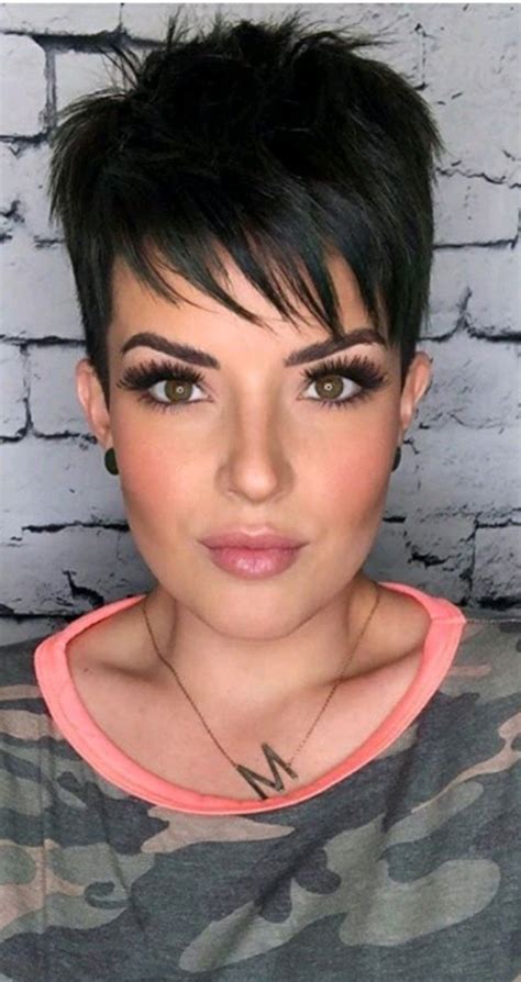 Short Sassy Haircuts Short Spiky Hairstyles Pixie Haircut For Thick