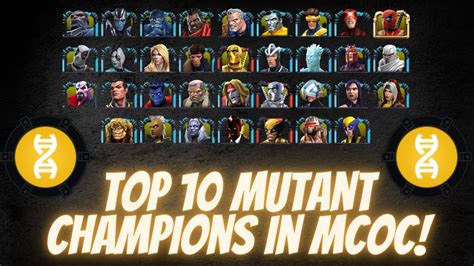 Top 10 Mutant Champions In Mcoc December 2020 Marvel Contest Of 6800