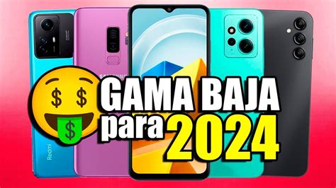 Top 5 MEJORES Celulares GAMA BAJA CALIDAD PRECIO Para COMENZAR El 2024