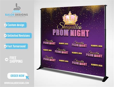 Prom Night Graduation Prom Backdrop Photo Prom Send Off Etsy