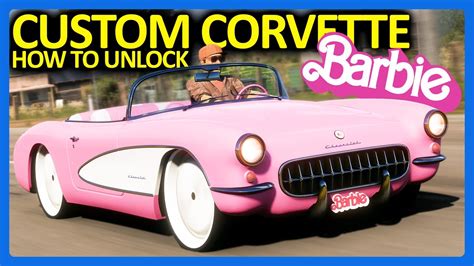 Forza Horizon 5 The Barbie Corvette Customization Fh5 Barbie Movie Youtube