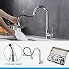 Ibergrif Pull Out Kitchen Tap With Spray Low Pressure Single Lever