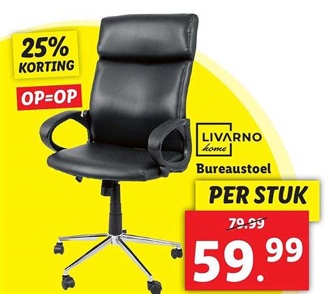 Livarno Home Bureaustoel Aanbieding Bij Lidl Folders Nl