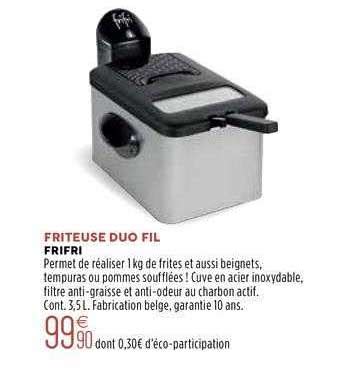 Offre Friteuse Duo Fil Frifri Chez Culinarion