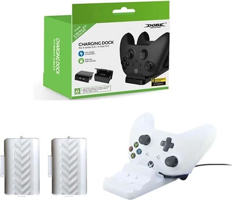 Kit Base Carregador Dock Duplo Para Controle Joystick Xbox One Series S