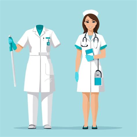 Premium Vector Nurse Vector On White Background