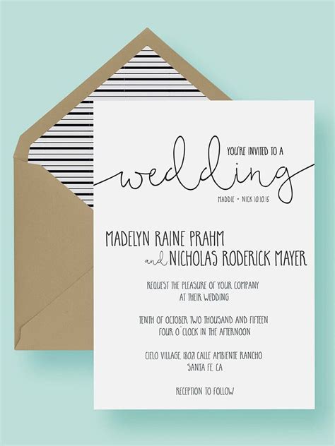 16 Printable Wedding Invitation Templates You Can DIY