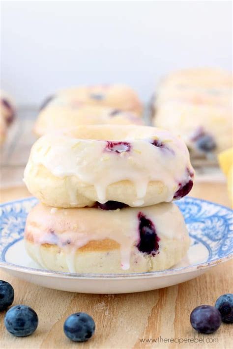 These Baked Lemon Blueberry Doughnuts Are Fluffy Packed With Citrus Flavor And Blueberries Baked