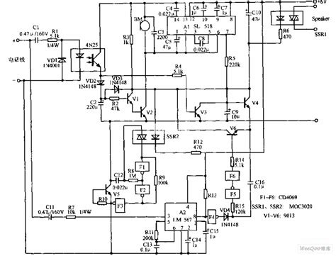 Hands Free Phone Voice Activated Device Circuit Diagram Control