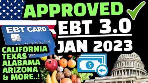 Pebt Approved Ebt Snap Benefits For January