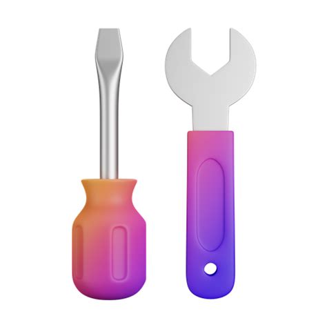 Screwdriver Tool Equipment Wrench 3d Illustration Free Download