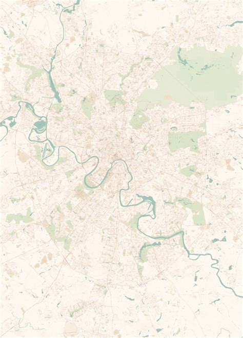 Карта постер Москва — Mapny