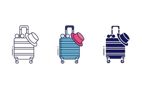 Premium Vector Travel Bag Vector Icon