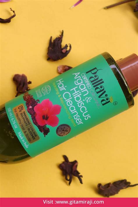 Pallava Organic Certified Organic Argan Hibiscus Hair Cleanser Advanced Bhringraj Hair Oil