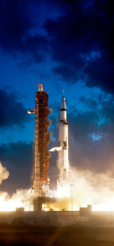 Saturn V At Nasa Moon Rocket Lifted Off On Maiden Mission Years