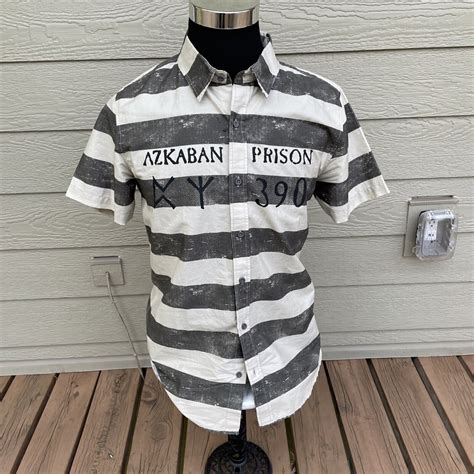 Harry Potter Prisoner Of Azkaban Prison Shirt Medium Gem