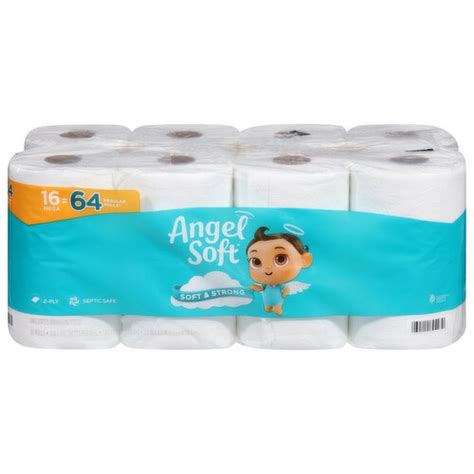 Angel Soft Bathroom Tissue Mega Roll Unscented 2 Ply Smart And Final