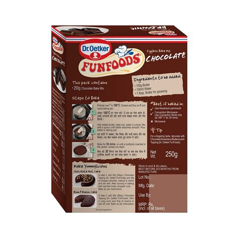 Funfoods Eggless Cake Mix Chocolate Grams Richesm