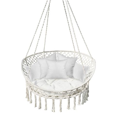 Bliss Hammocks Person Bohemian Style Macram Swing Chair W