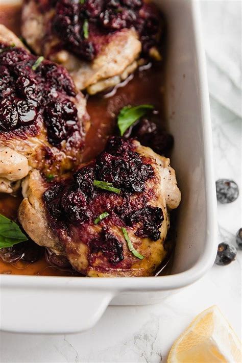 Blueberry Balsamic Chicken Thighs Recipe Balsamic Chicken Thighs