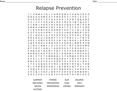 Wellness Recovery Action Plan Word Search Wordmint Word Search